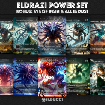 Eldrazi MTG, Eldrazi, Ulamog, Emrakul, Zhulodock, Kozilek, World Breaker, Void Winnower