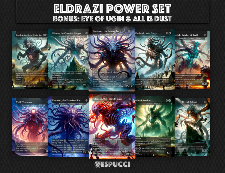 Eldrazi MTG, Eldrazi, Ulamog, Emrakul, Zhulodock, Kozilek, World Breaker, Void Winnower