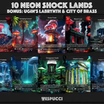 Shock Lands, Overgrown Tomb, Hallowed Fountain, Watery Grave, Blood Crypt, Godless Shrine, Temple Garden, Breeding Pool, Steam Vents, Sacred Foundry