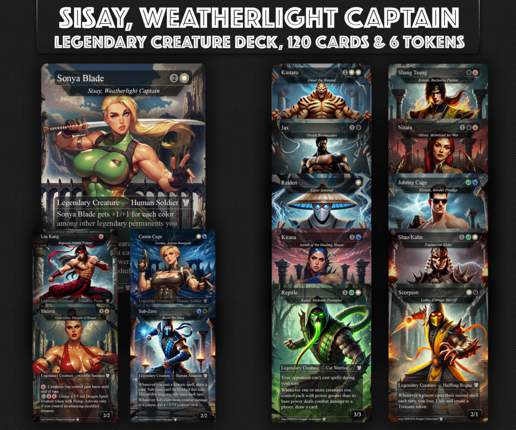 Sisay, Weatherlight Captain EDH Deck, MTG EDH, Sisay Weatherlight Captain Championship deck