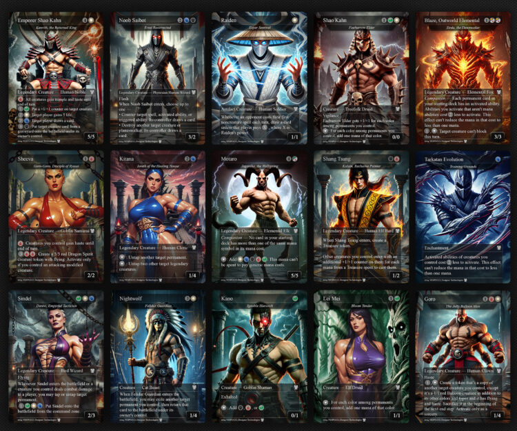 Captain America First Avenger, Kenrith, the Returned King, Marvel vs Mortal Kombat, Duel Decks, Kenrith the Returned King vs Captain America EDH Deck, 220 Proxy Cards, Iron Man Titan of innovation, Sissay, Wetherlight Captain, Kinnan Bonder Prodigy