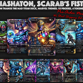 Hashaton the Scarab's Fist EDH Deck, 115 Cards, 15 Sideboard, Includes all major characters, Thanos and High Evolutionary Themed