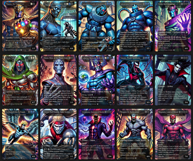 Hashaton the Scarab's Fist EDH Deck, 115 Cards, 15 Sideboard, Includes all major characters, Thanos and High Evolutionary Themed