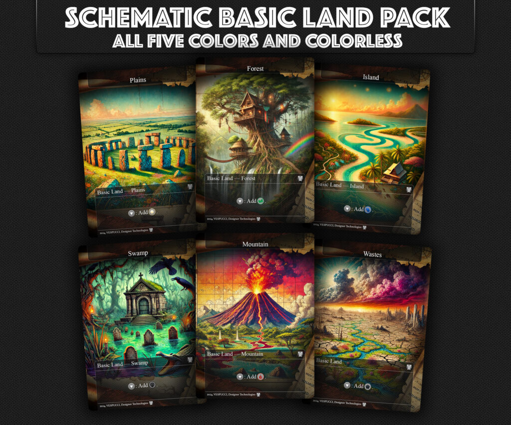 Basic Lands, Schematic Lands