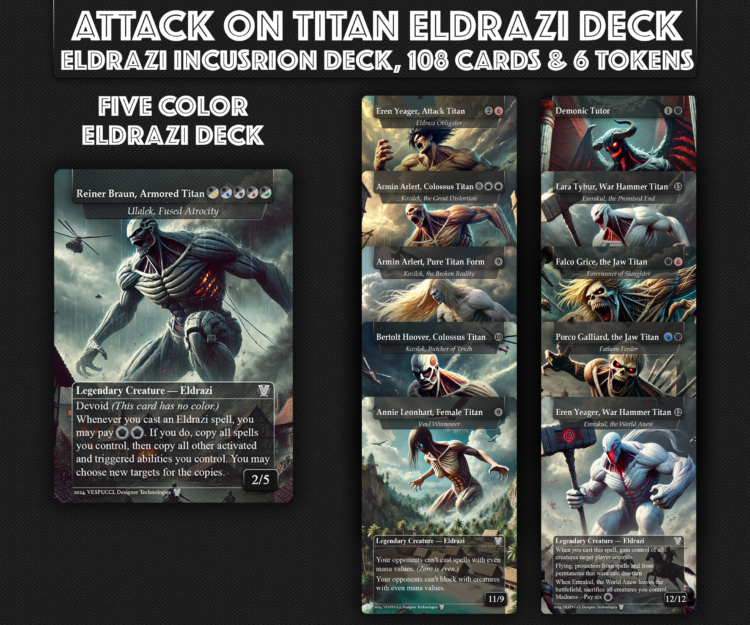 Attack on Titan Proxy Deck